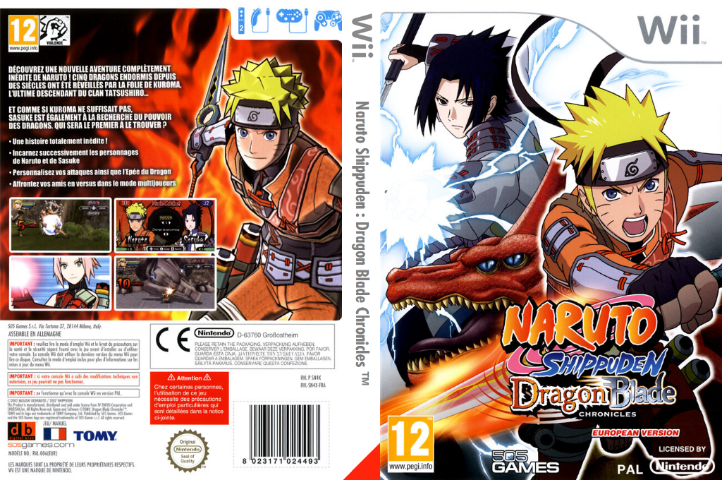 Naruto Shippuden - Dragon Blade Chronicles — box-texture (FR)