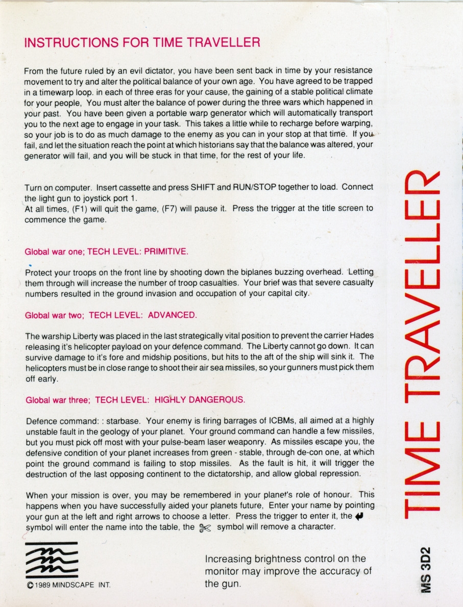 Time Traveller — box-2D-back (WOR)