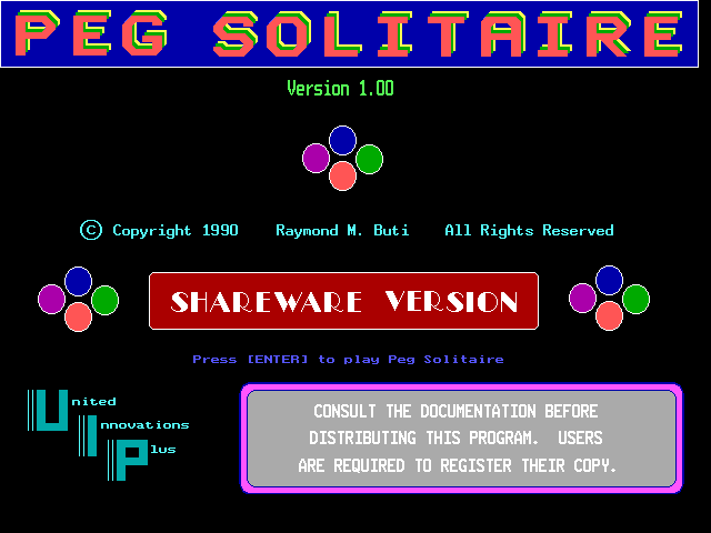 Peg Solitaire — sstitle (WOR)