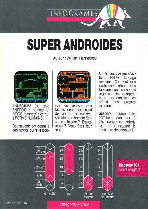 Super Androïdes — box-2D-back (WOR)