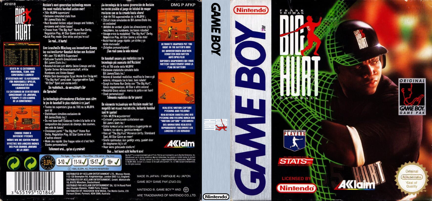 Frank Thomas Big Hurt Baseball — box-texture (EU)