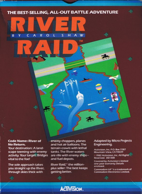 River Raid — box-2D-back (US)