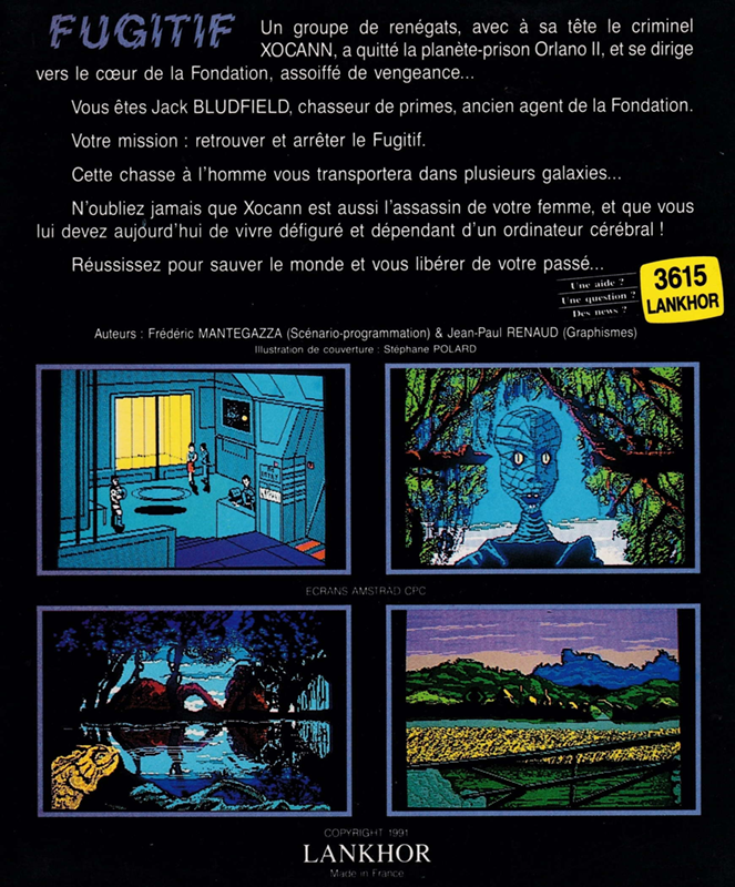 Fugitif - Les Aventures De Jack Bludfield — box-2D-back (FR)