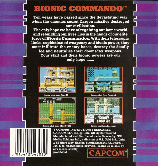 Bionic Commando — box-2D-back (CUS)