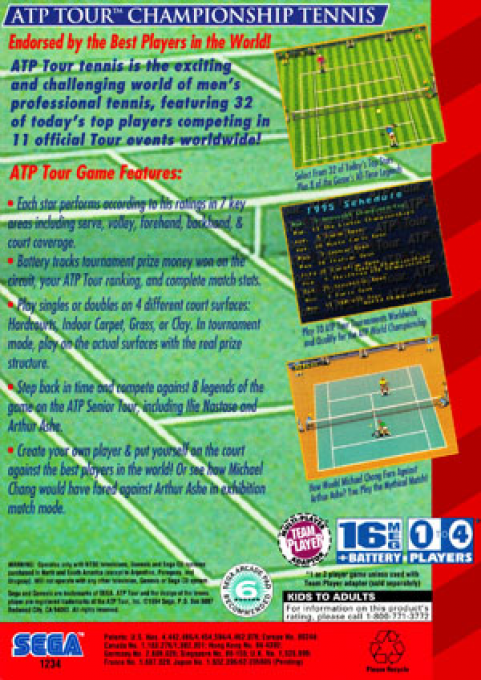 Atp Tour Championship Tennis — box-2D-back (US)