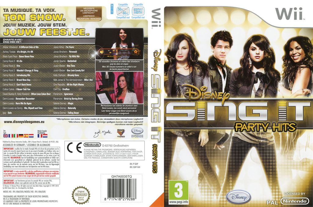 Disney Sing It - Party Hits — box-texture (EU)