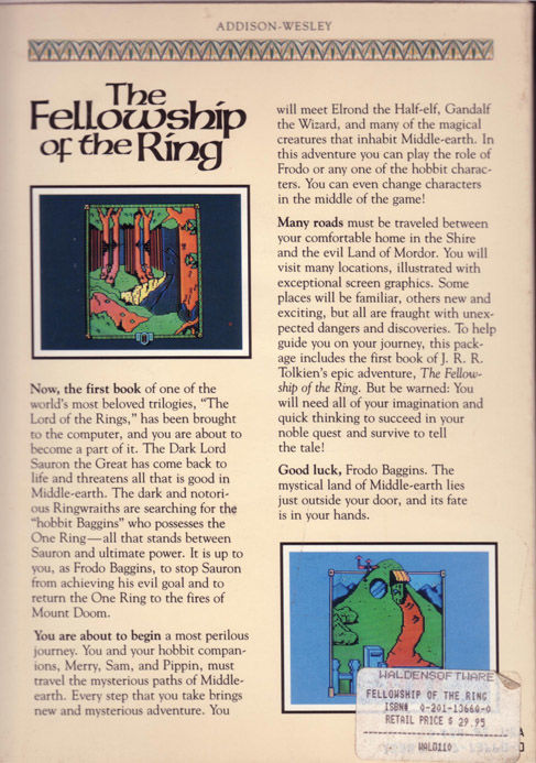 Lord of the Rings - Game One — box-2D-back (US)