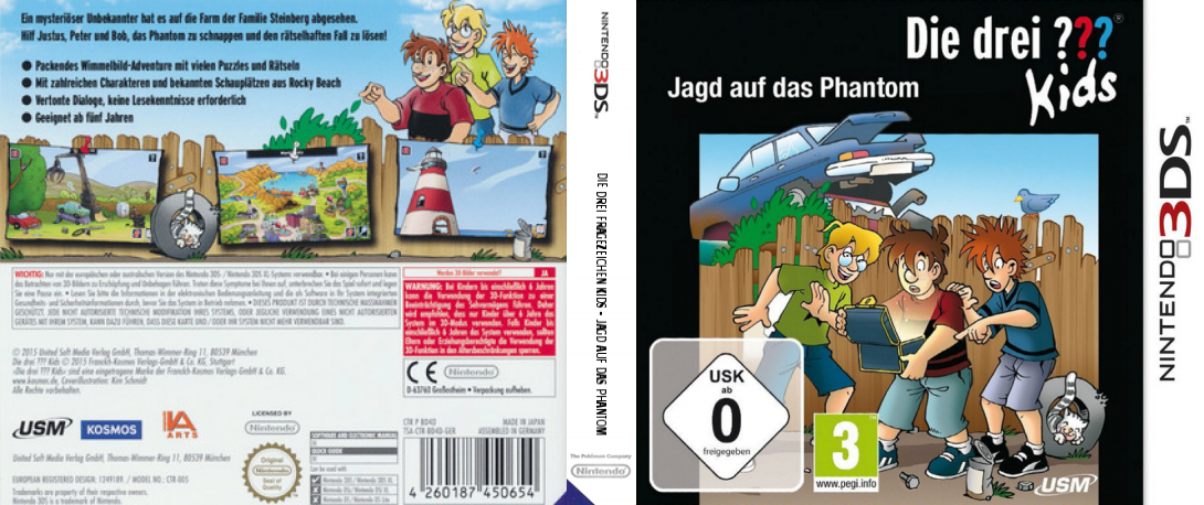 Die drei Fragezeichen Kids - Jagd auf das Phantom — box-texture (EU)