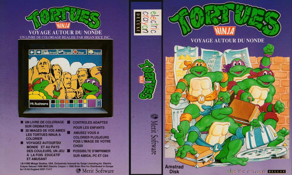 Teenage Mutant Hero Turtles World Tour — box-texture (FR)