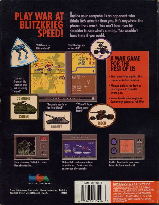 Modem Wars — box-2D-back (US)