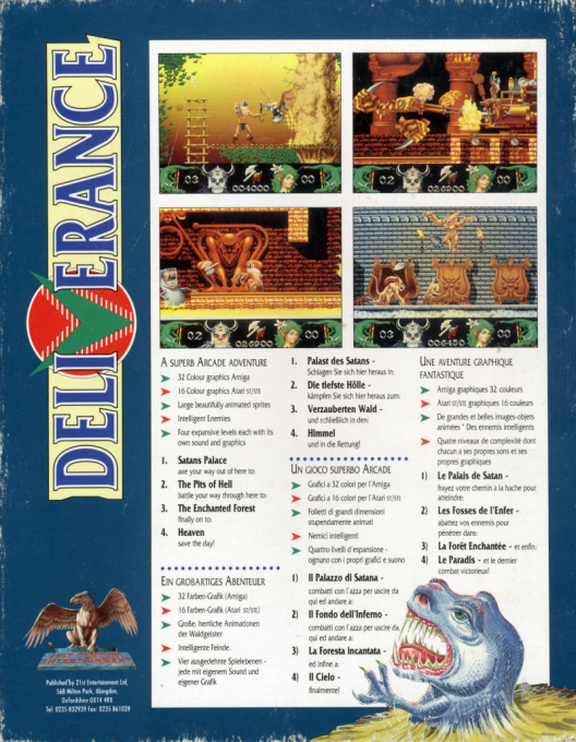 Deliverance - Stormlord 2 — box-2D-back (EU)