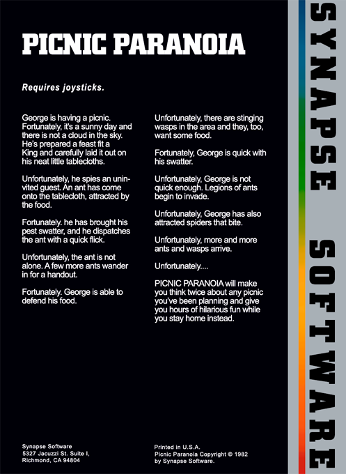 Picnic Paranoia — box-2D-back (US)