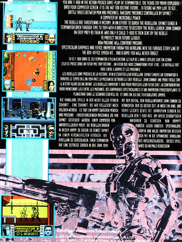 Terminator 2 - Judgment Day — box-2D-back (EU)