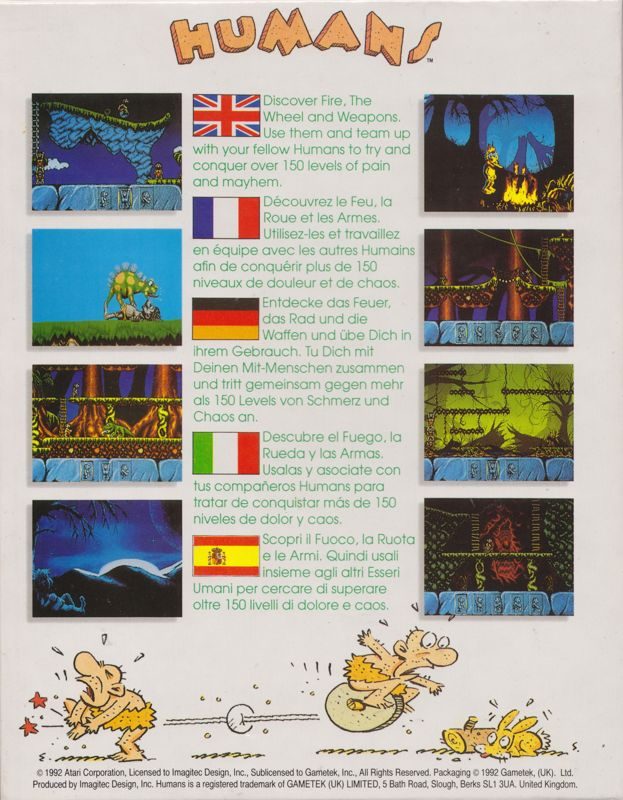 Humans 1 And 2 — box-2D-back (EU)