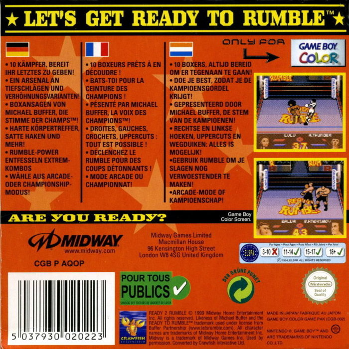 Ready 2 Rumble Boxing — box-2D-back (EU)