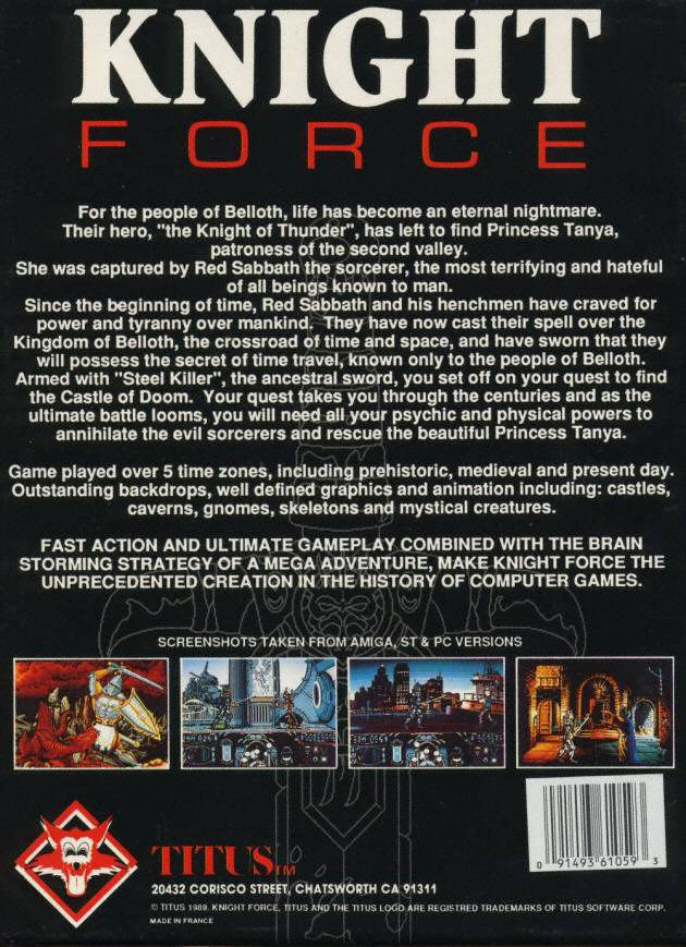 Knight Force — box-2D-back (EU)