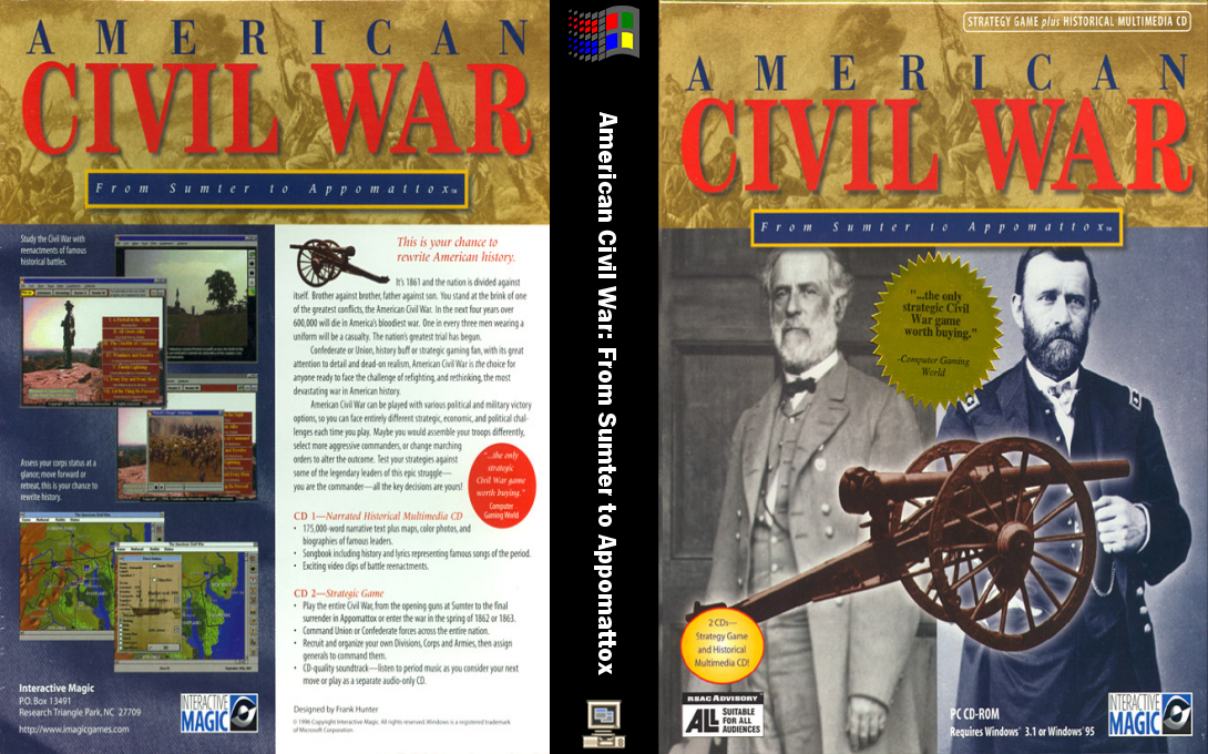 American Civil War: From Sumter to Appomattox — box-texture (WOR)