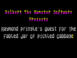Raymond Pringle's Quest for the Fabled Jar of Pick — sstitle (WOR)