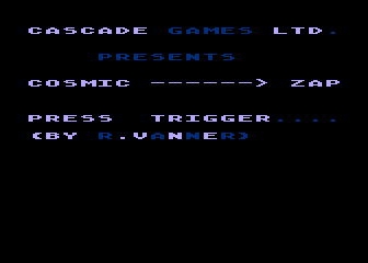 Cosmic Zap — sstitle (WOR)