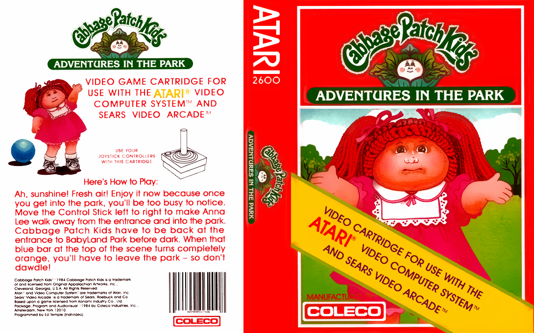 Cabbage Patch Kids - Adventures In The Park — box-texture (US)
