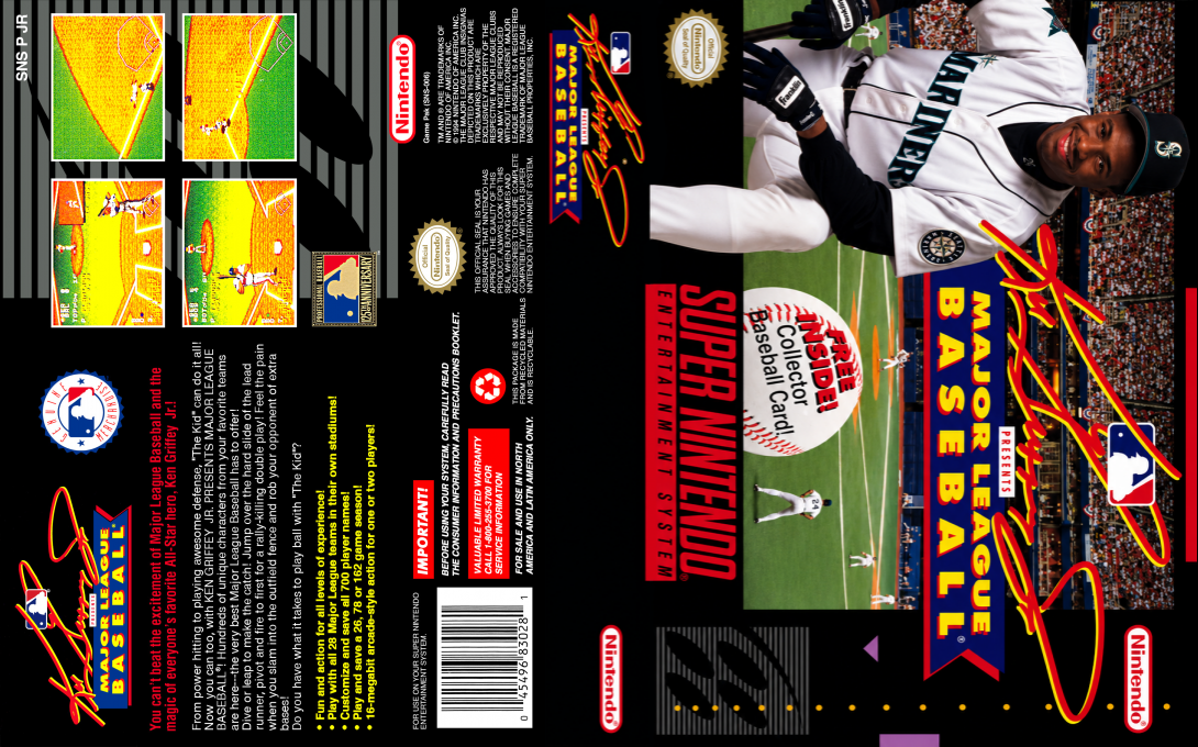 Ken Griffey Jr Presents Major League Baseball — box-texture (US)