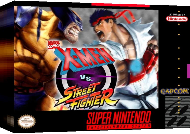 X-Men vs. Street Fighter — box-3D (US)