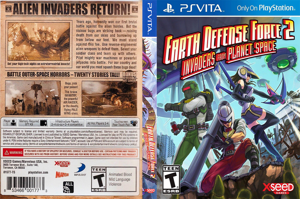 Earth Defense Force 2 - Invaders From Planet Space — box-texture (US)