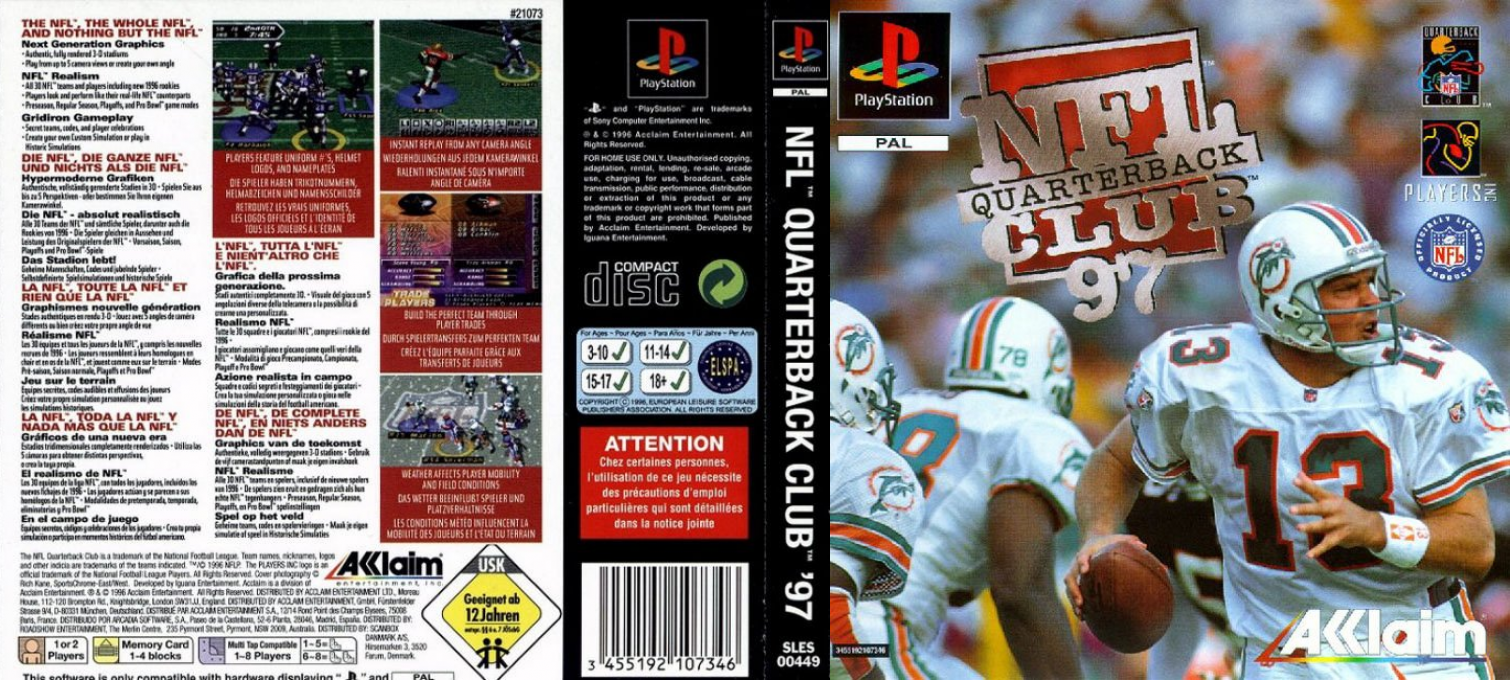 NFL Quarterback Club 97 — box-texture (EU)