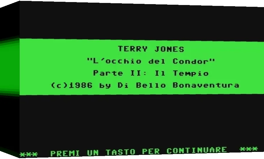 Terry Jones : L'Occhio del Condor : Il Tempio — box-3D (WOR)