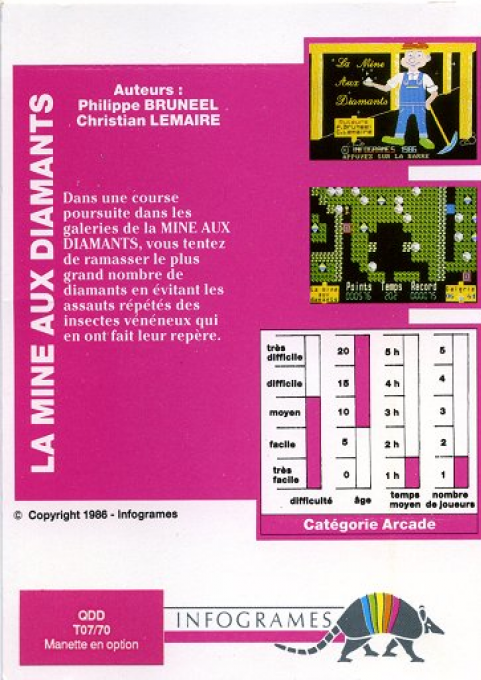 Mine Aux Diamants, La — box-2D-back (WOR)
