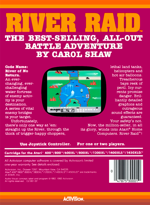River Raid — box-2D-back (US)