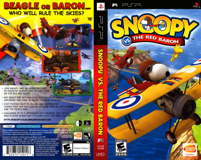 Snoopy Vs The Red Baron — box-texture (US)
