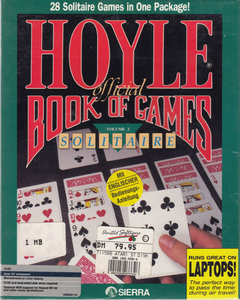 Hoyle's Book Of Games - Volume 2 - Solitaire box art