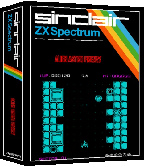 Alien Astro Frenzy — box-3D (SS)
