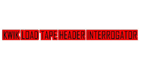 Kwik Load Tape Header Interrogator — wheel-hd (SS)
