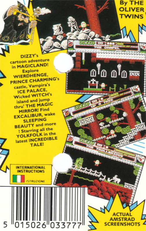 Dizzy 4 - Magicland Dizzy — box-2D-back (EU)
