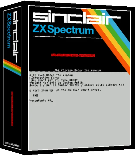 ZxZvm - Chicken Under the Window - An Interactive Farce — box-3D (SS)