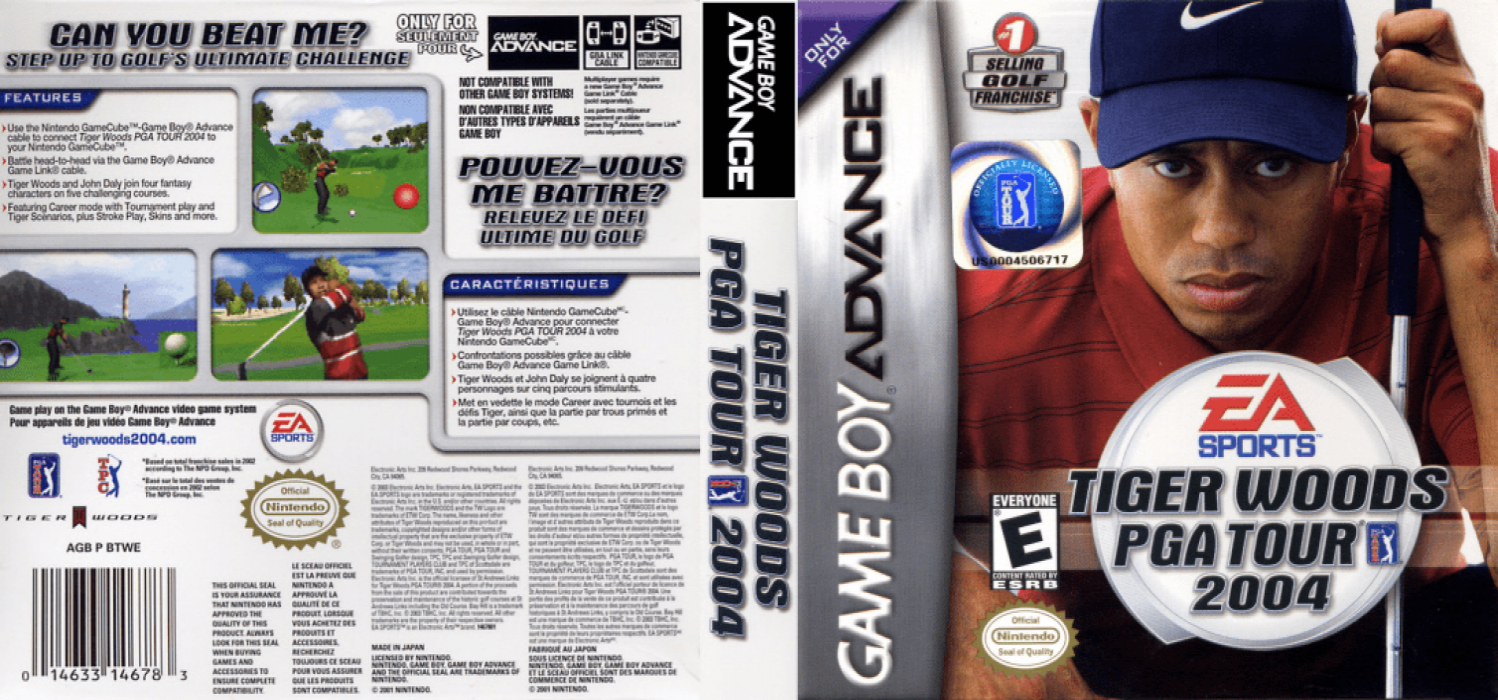 Tiger Woods PGA Tour 2004 — box-texture (US)