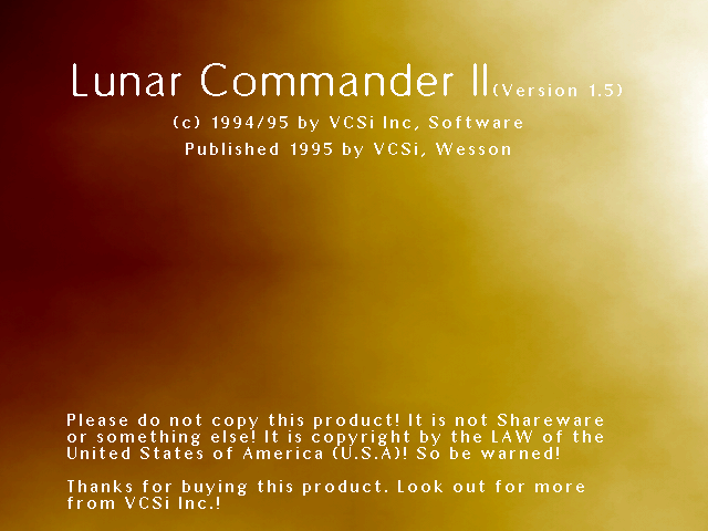 Lunar Commander 2 box art