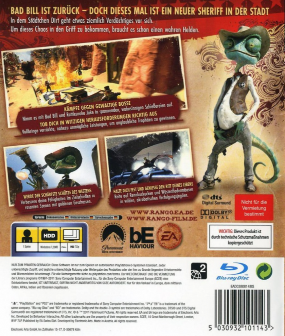 Rango — box-2D-back (DE)