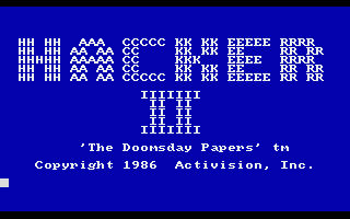 Hacker II - The Doomsday Papers — sstitle (WOR)
