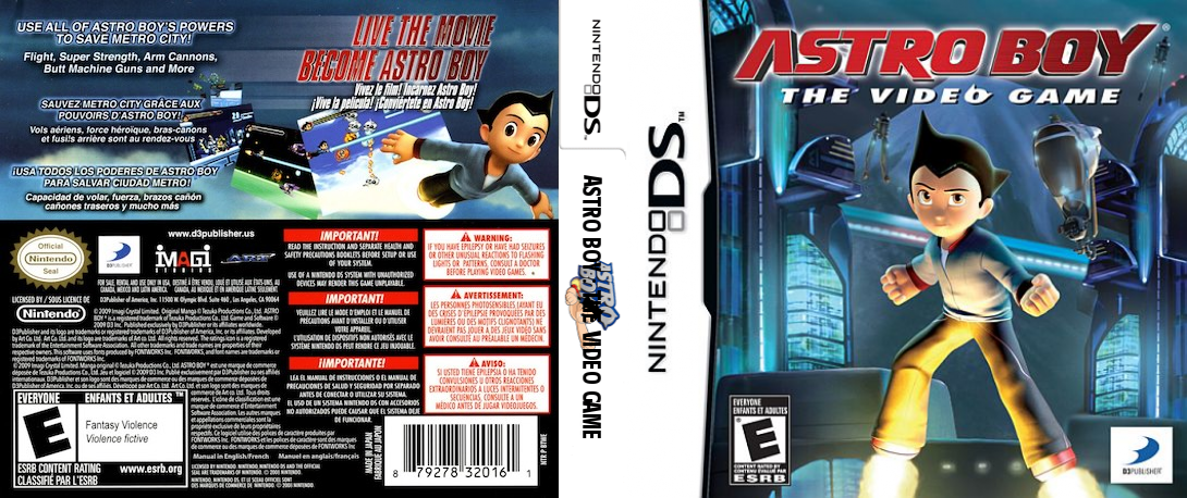 Astro Boy - The Video Game — box-texture (US)