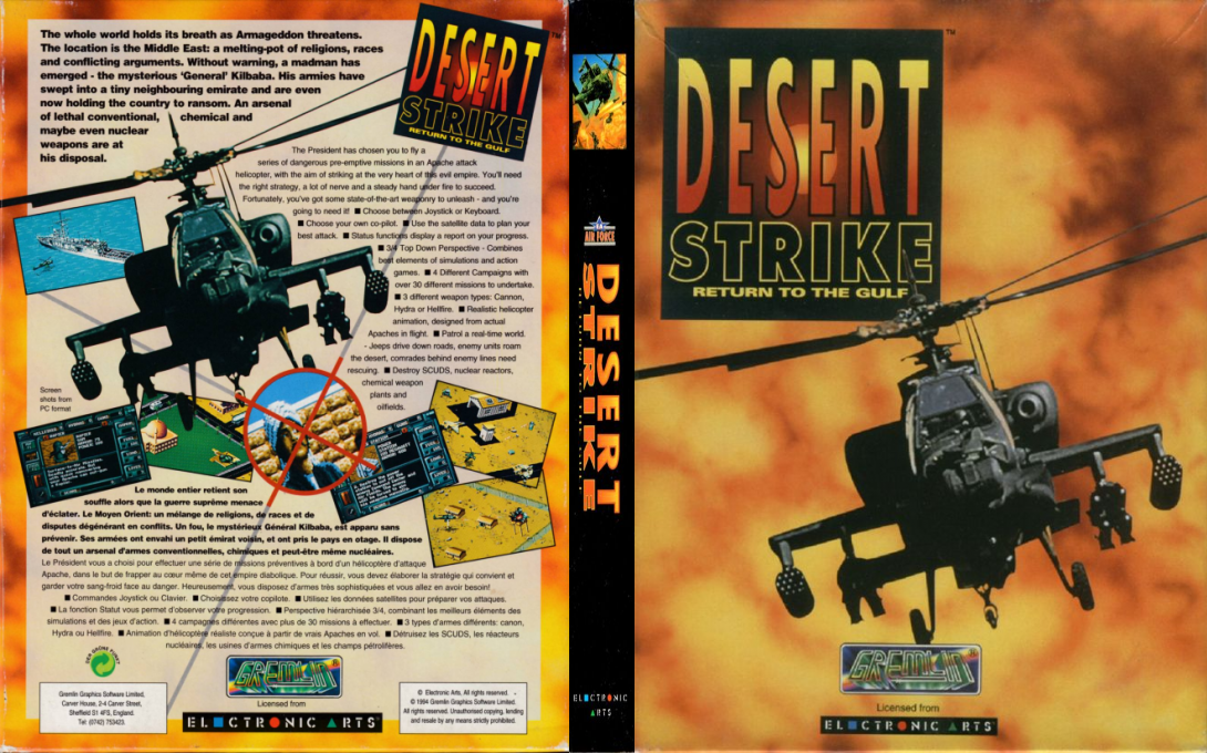 Desert Strike - Return To The Gulf — box-texture (FR)