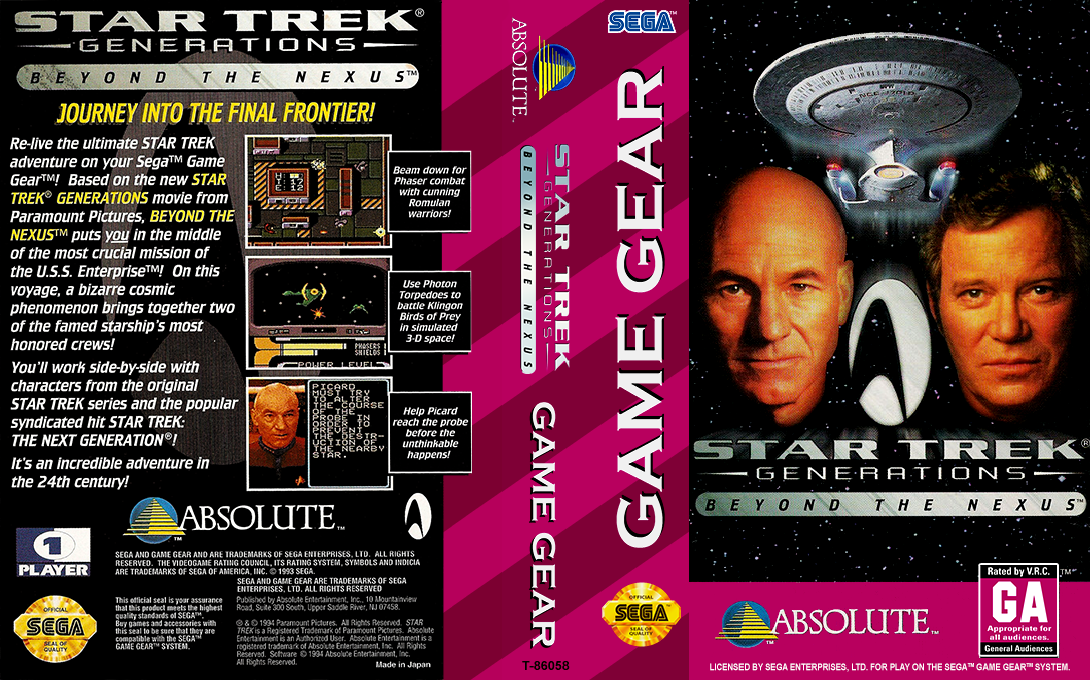 Star Trek - Generations - Beyond The Nexus — box-texture (US)