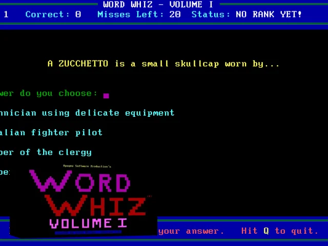 Word Whiz — mixrbv2 (WOR)