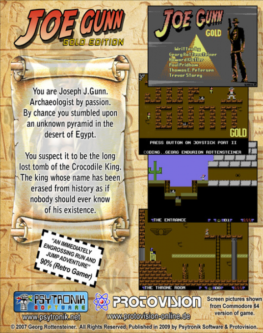 Joe Gunn : Gold Edition — box-2D-back (WOR)
