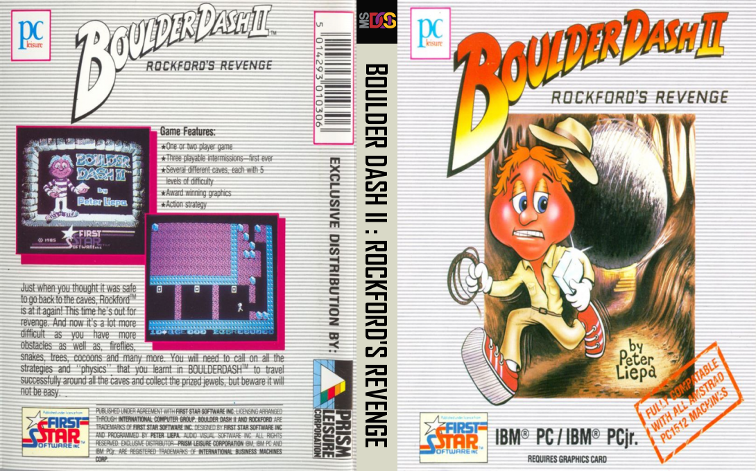 Boulder Dash 2 - Rockford's Revenge — box-texture (EU)