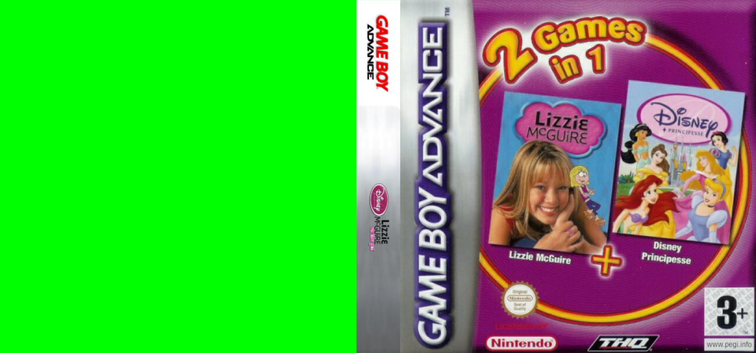 2 Games in 1 - Disney Princess + Lizzie McGuire — box-texture (EU)