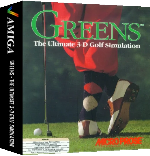 Greens - The Ultimate 3-D Golf Simulation — box-3D (WOR)