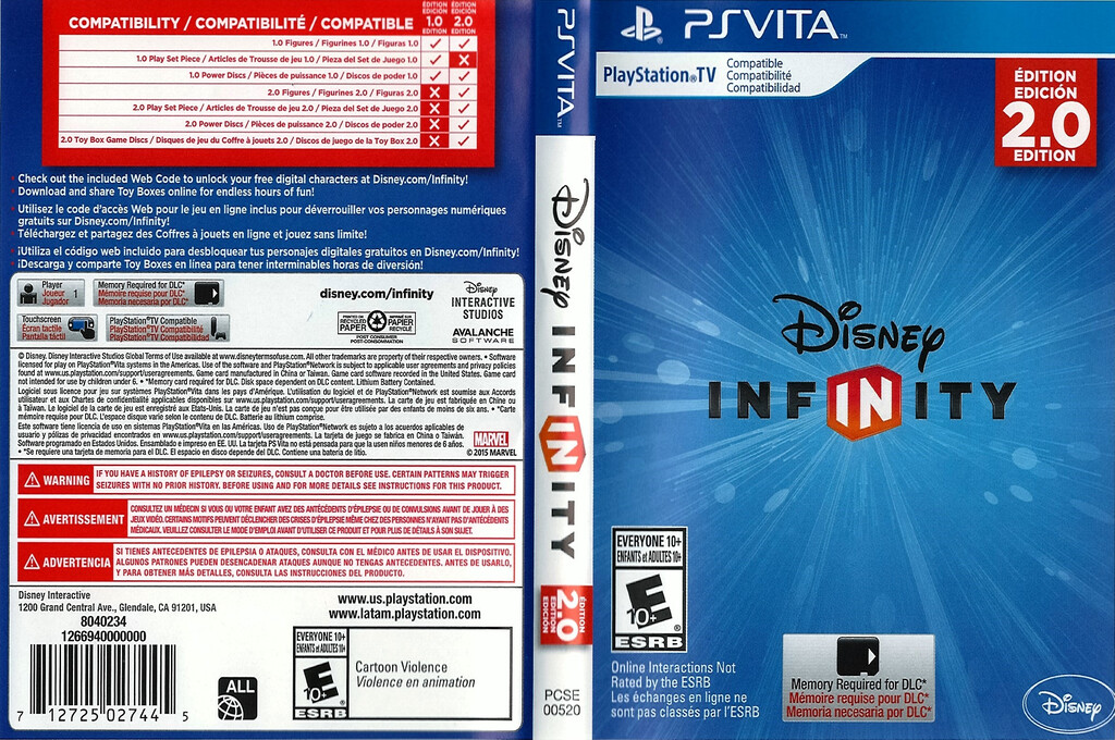 Disney Infinity - 2.0 Edition - Marvel Super Heroes — box-texture (US)